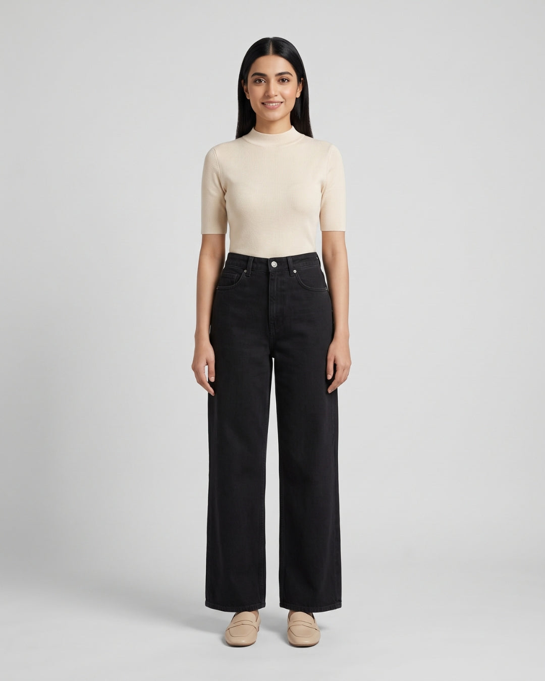 Classic High-Rise Black Jeans