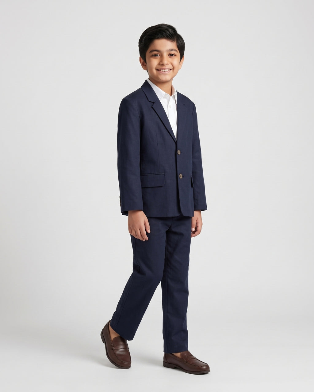 Classic Navy Three-Piece Formal Suit
