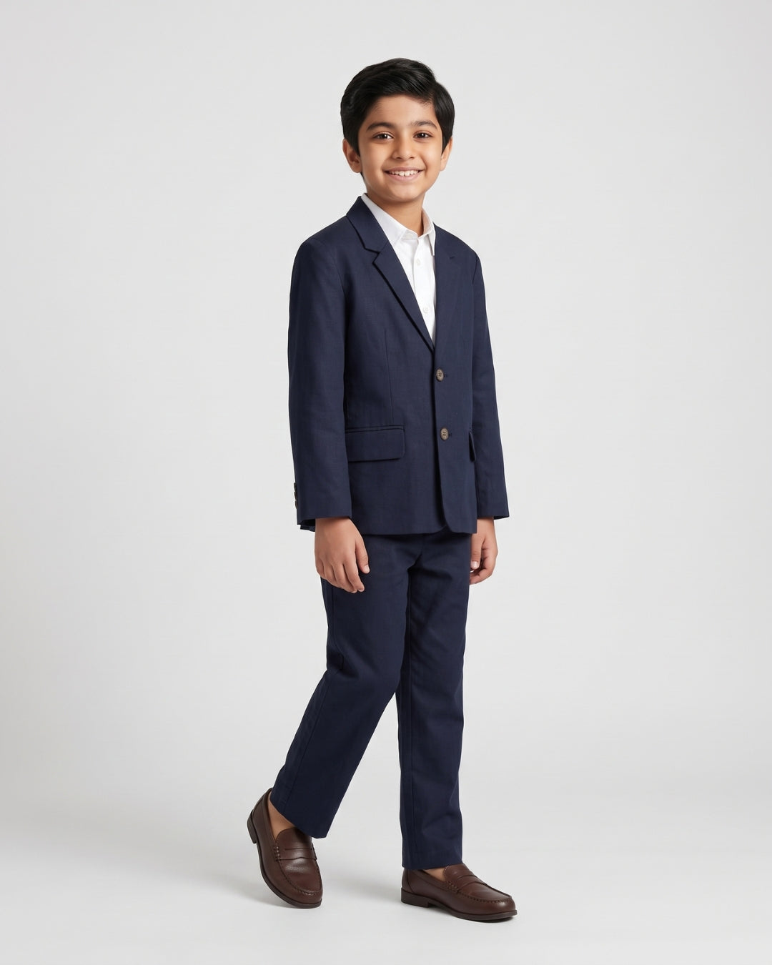 Classic Navy Three-Piece Formal Suit