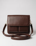 Minimalist Leather Messenger Bag