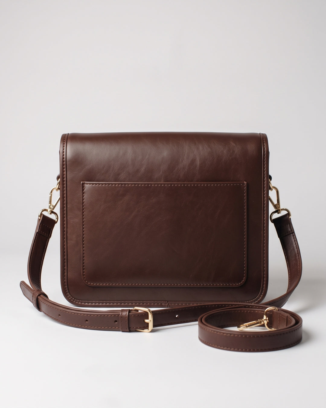 Minimalist Leather Messenger Bag