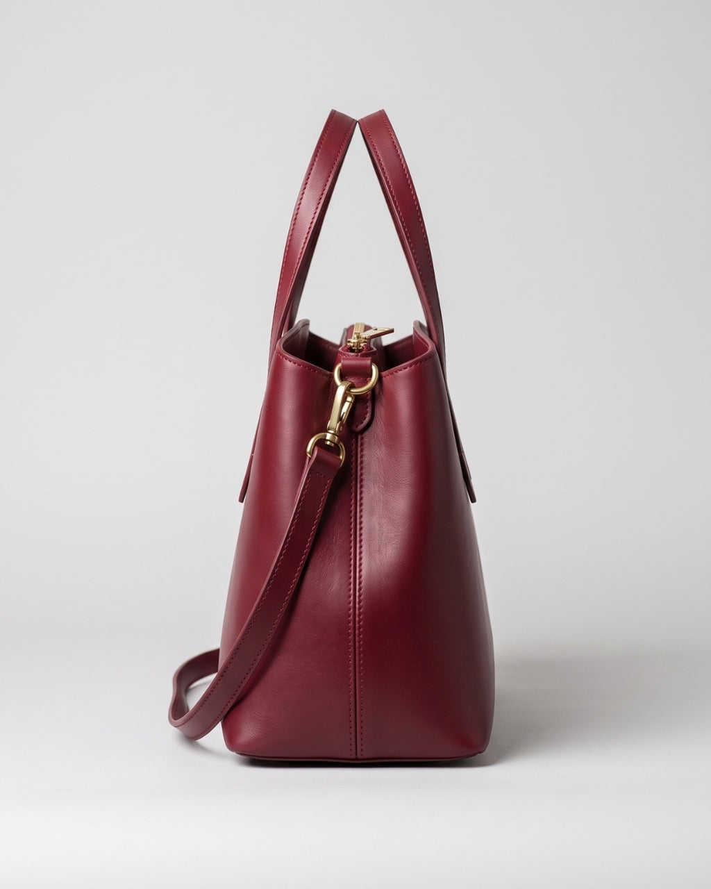 Minimalist Wine Red Tote Bag