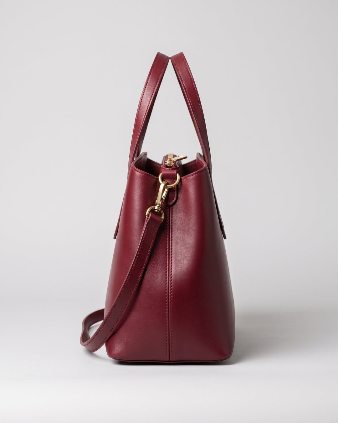 Minimalist Wine Red Tote Bag