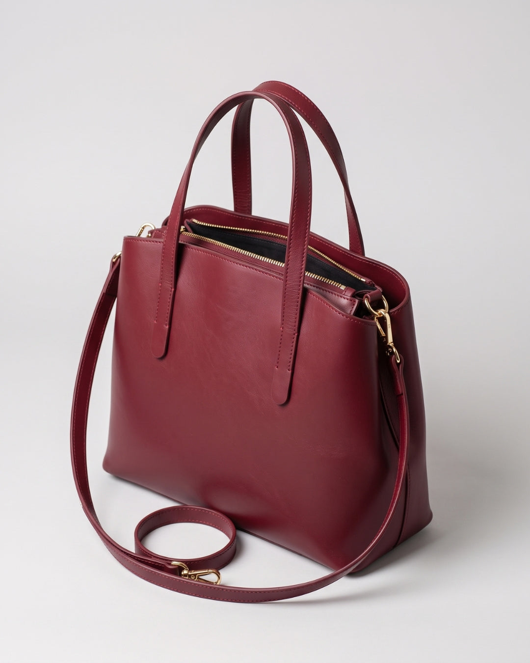 Minimalist Wine Red Tote Bag