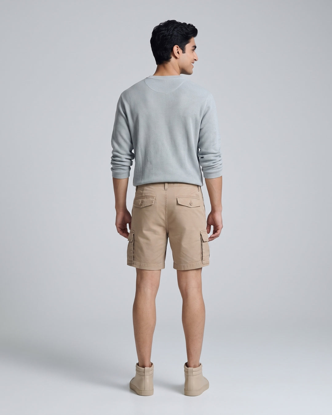 Everyday Beige Utility Shorts