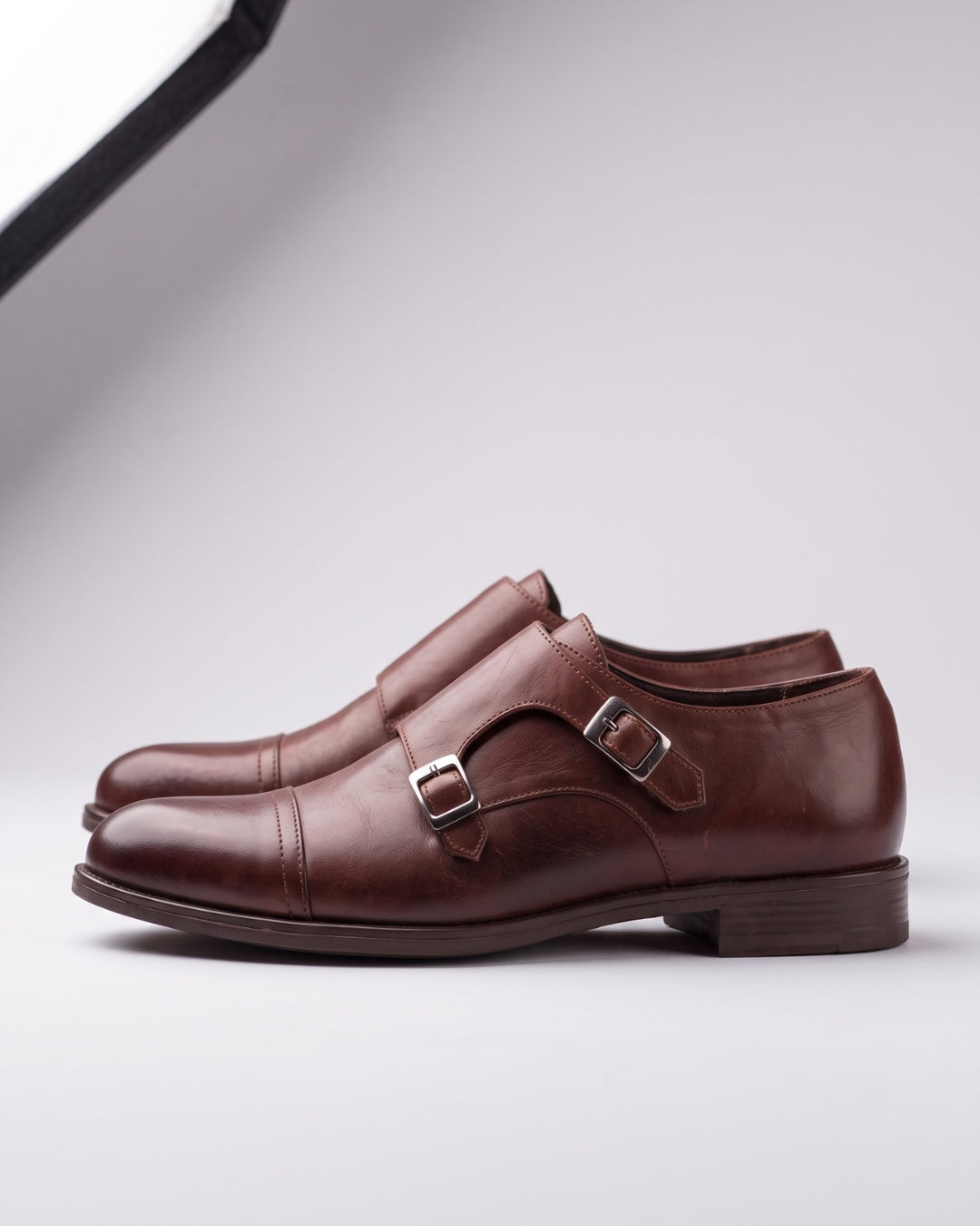 Classic Brown Leather Monk Strap