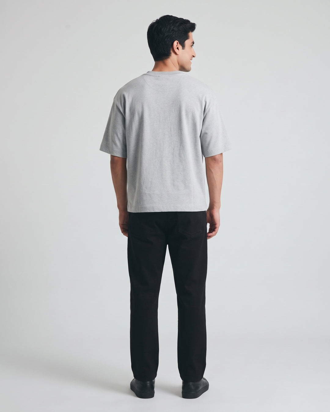 Relaxed Fit Light Grey Tee