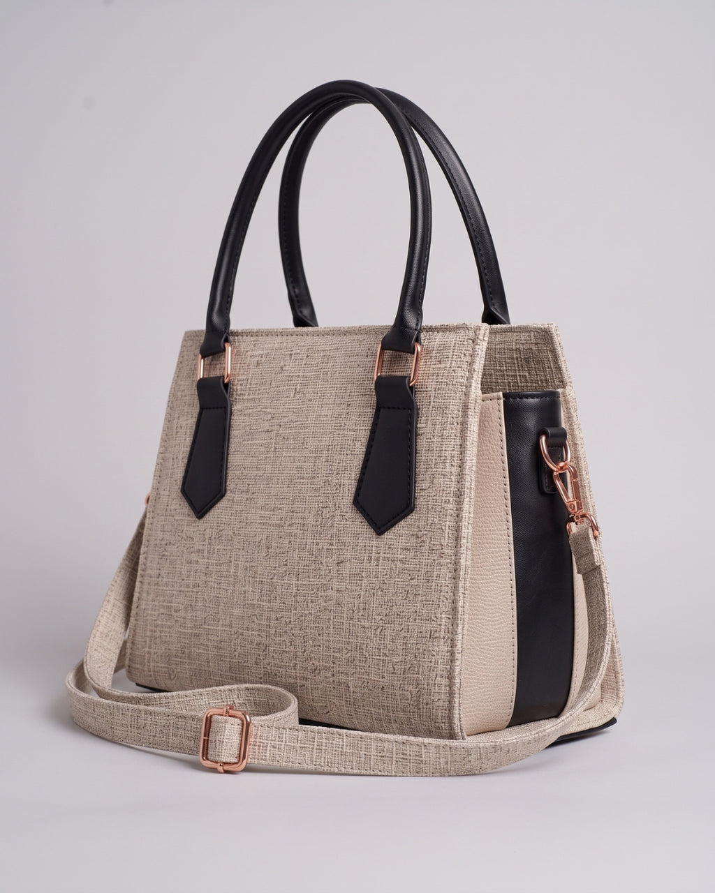 Structured Canvas Crossbody Bag