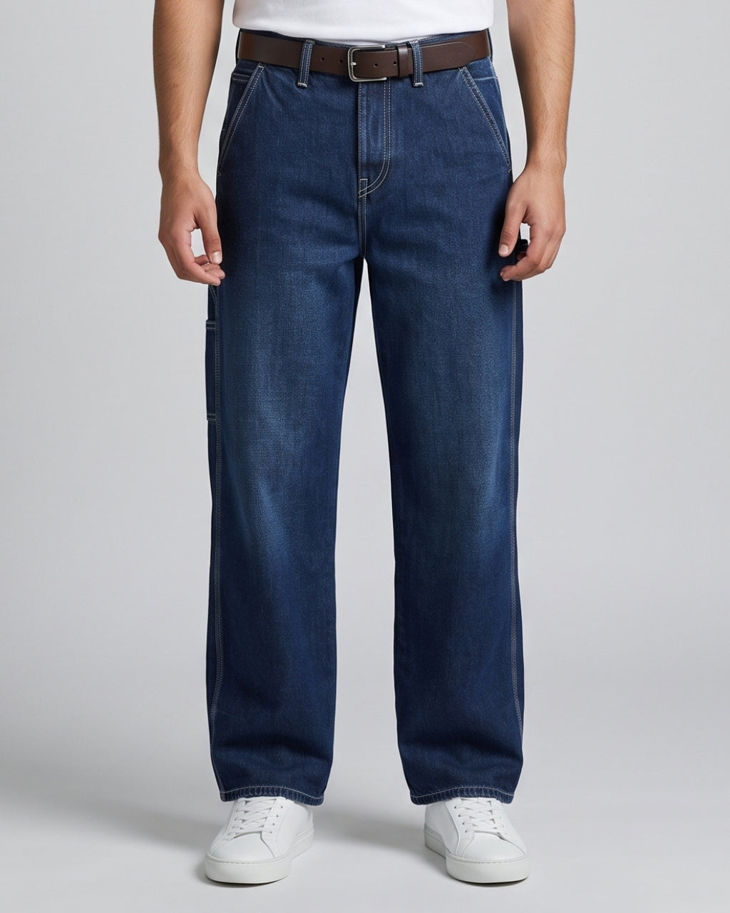 Everyday Dark Blue Utility Jeans