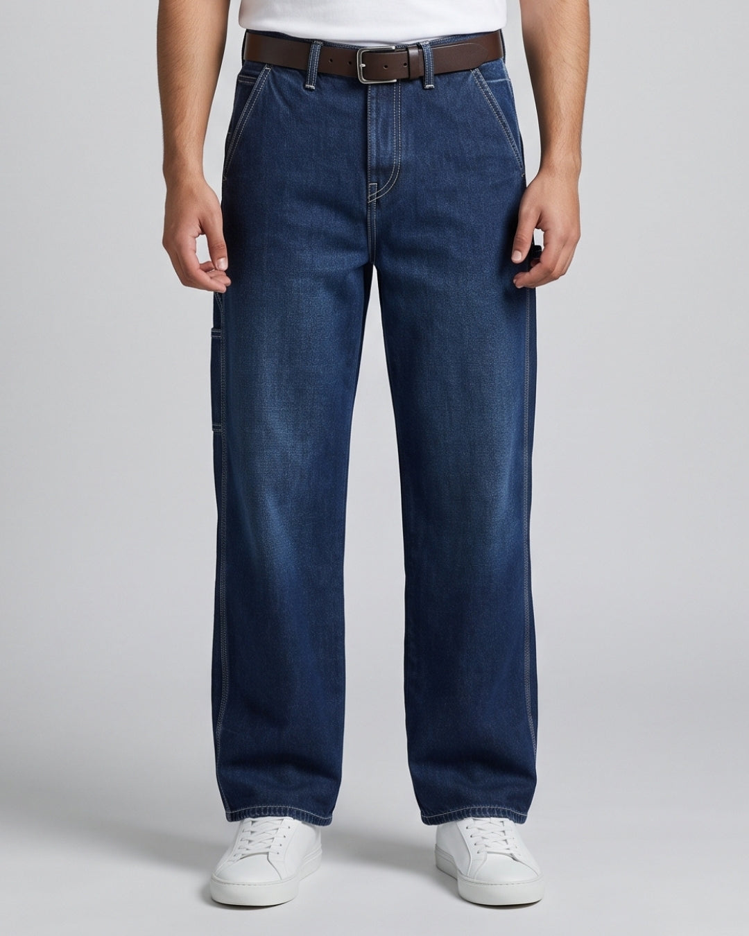 Everyday Dark Blue Utility Jeans