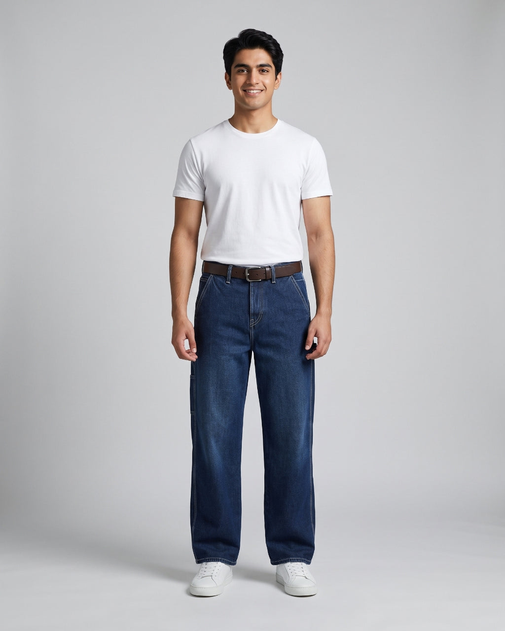 Everyday Dark Blue Utility Jeans