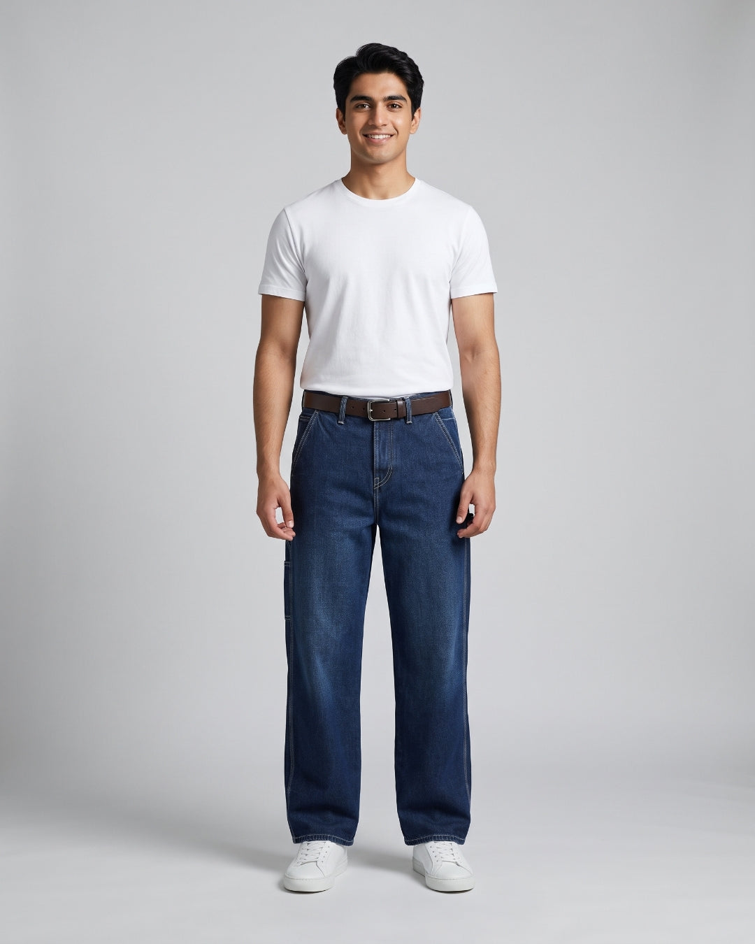 Everyday Dark Blue Utility Jeans