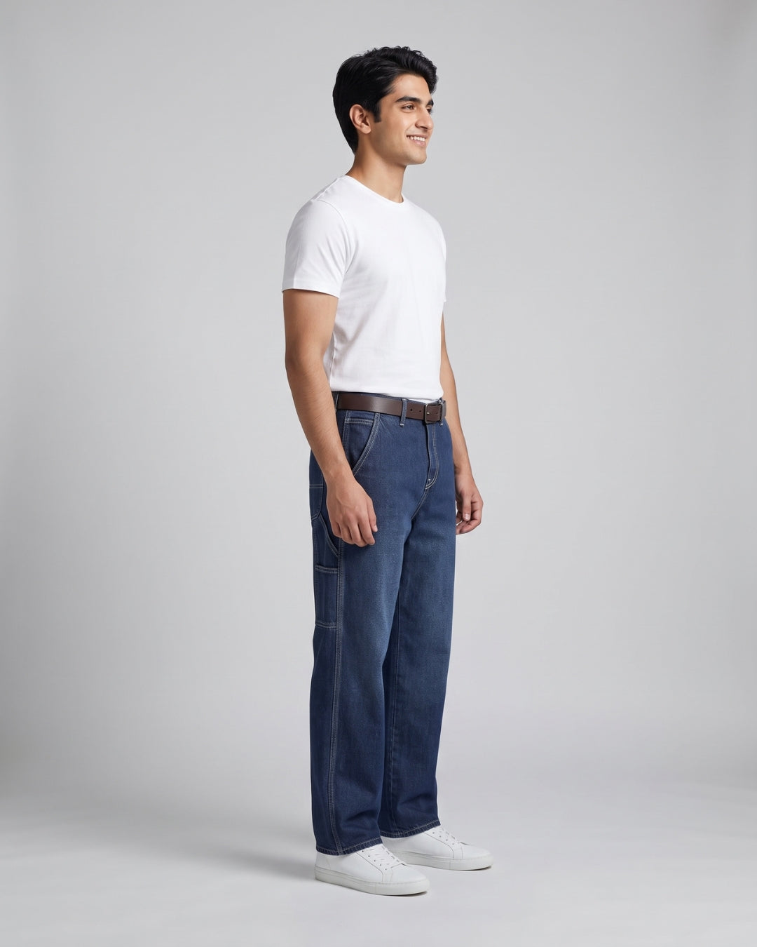 Everyday Dark Blue Utility Jeans