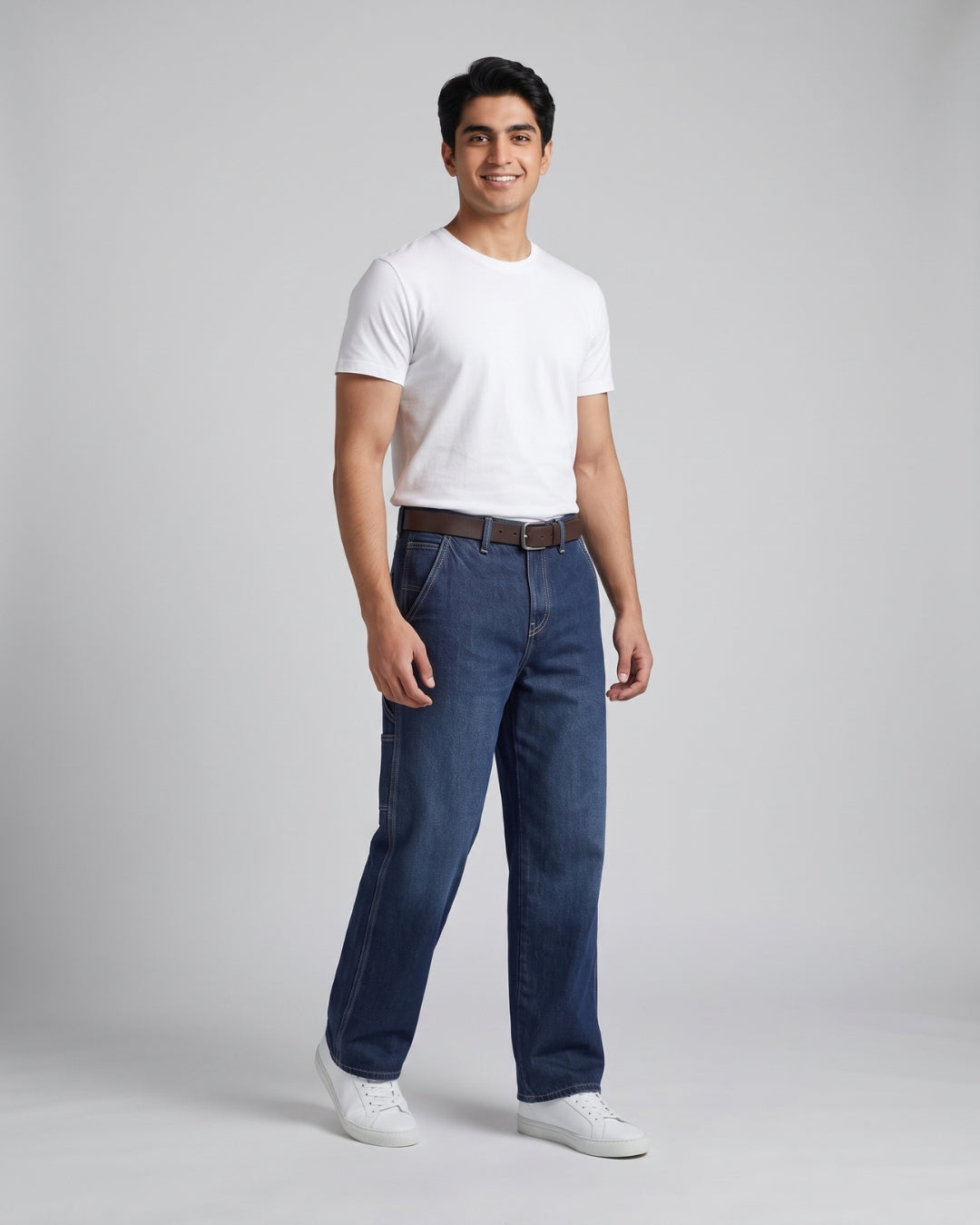 Everyday Dark Blue Utility Jeans