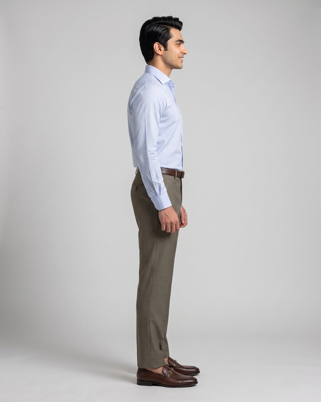 Classic Olive Formal Trousers