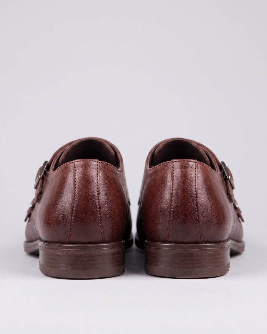 Classic Brown Leather Monk Strap