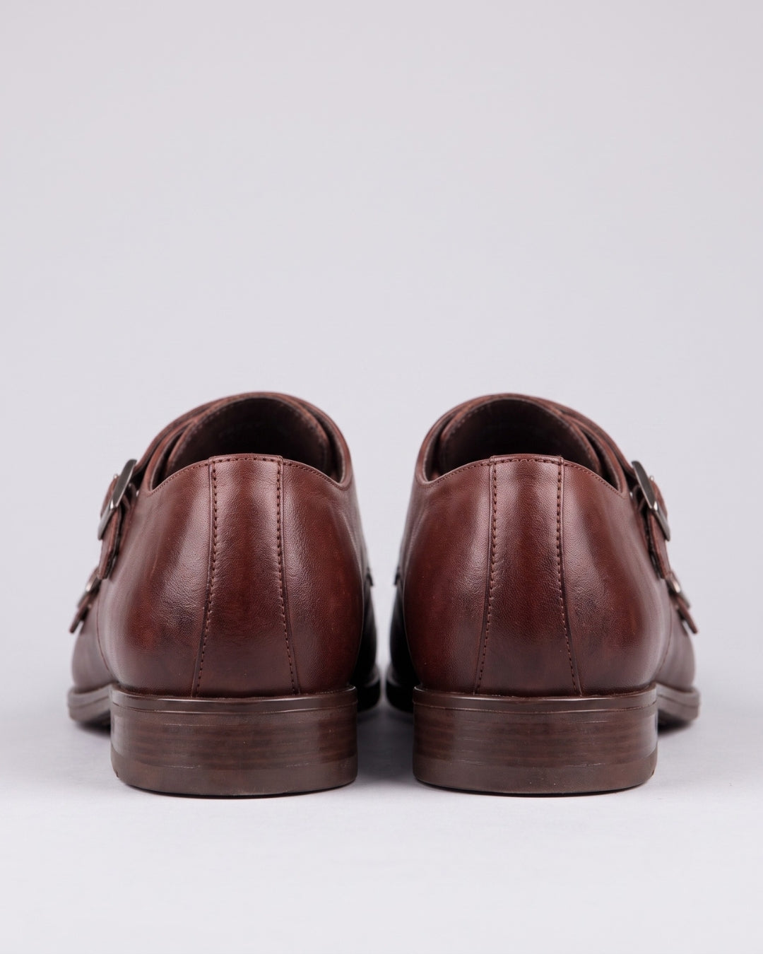 Classic Brown Leather Monk Strap