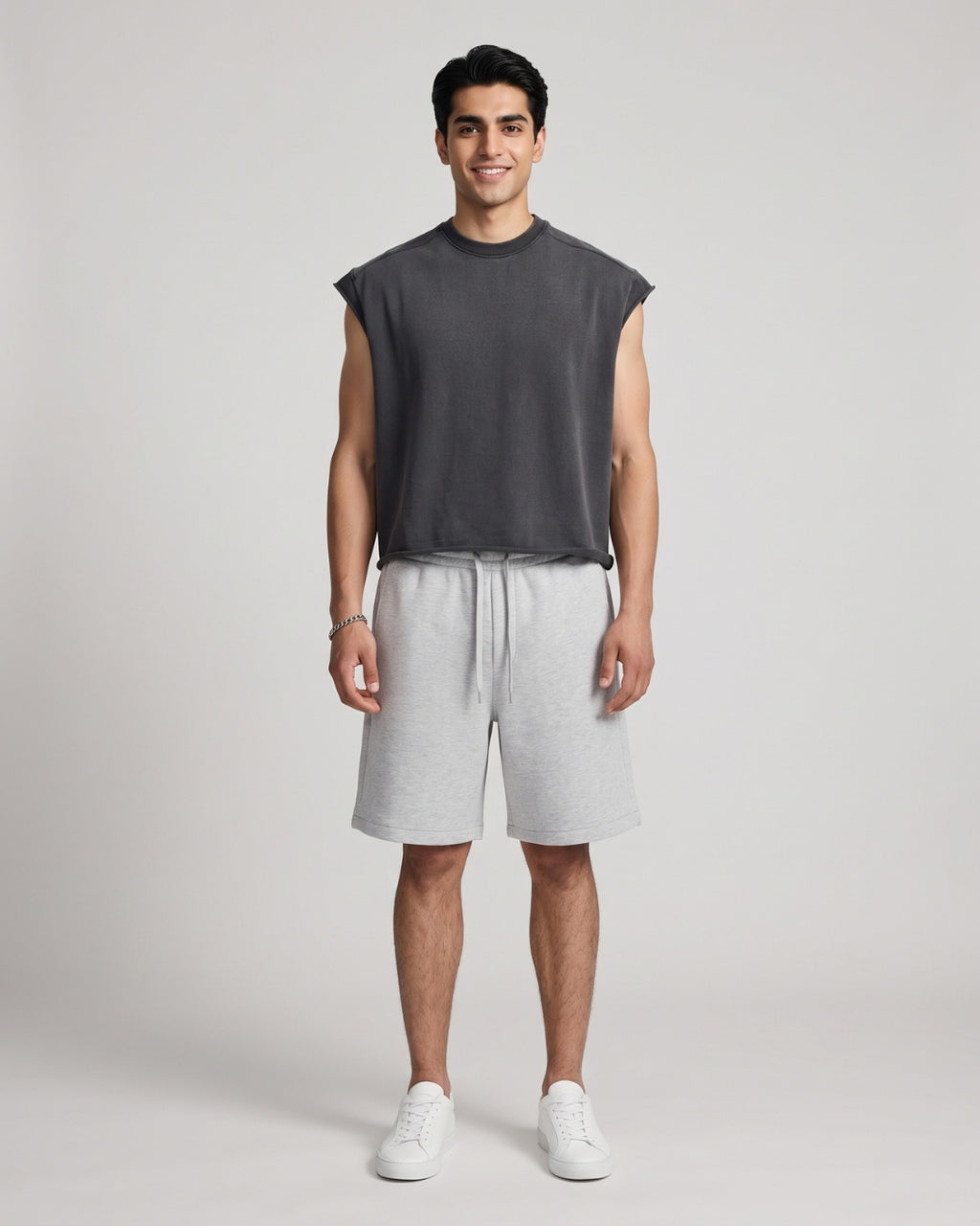 Everyday Grey Athletic Drawstring Shorts