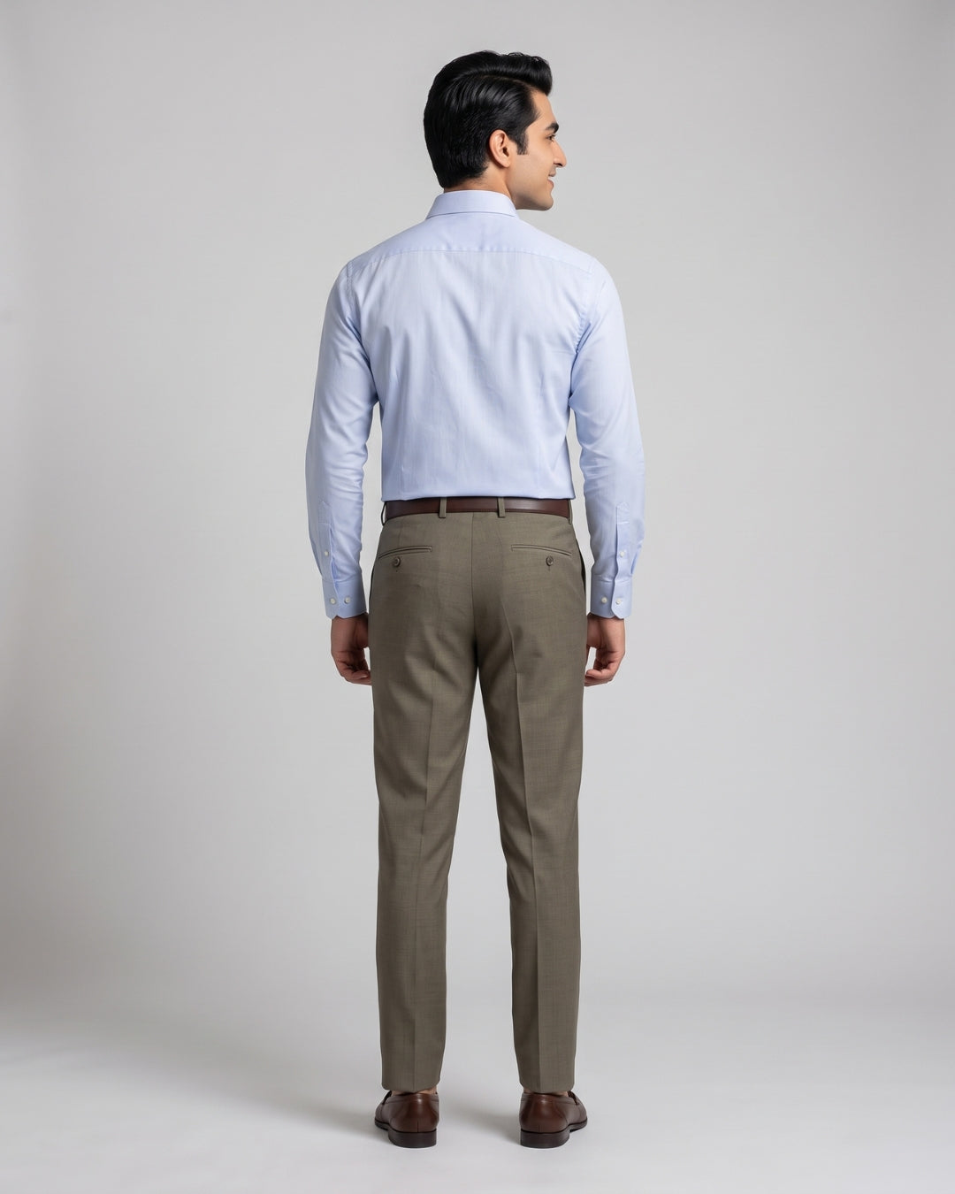 Classic Olive Formal Trousers