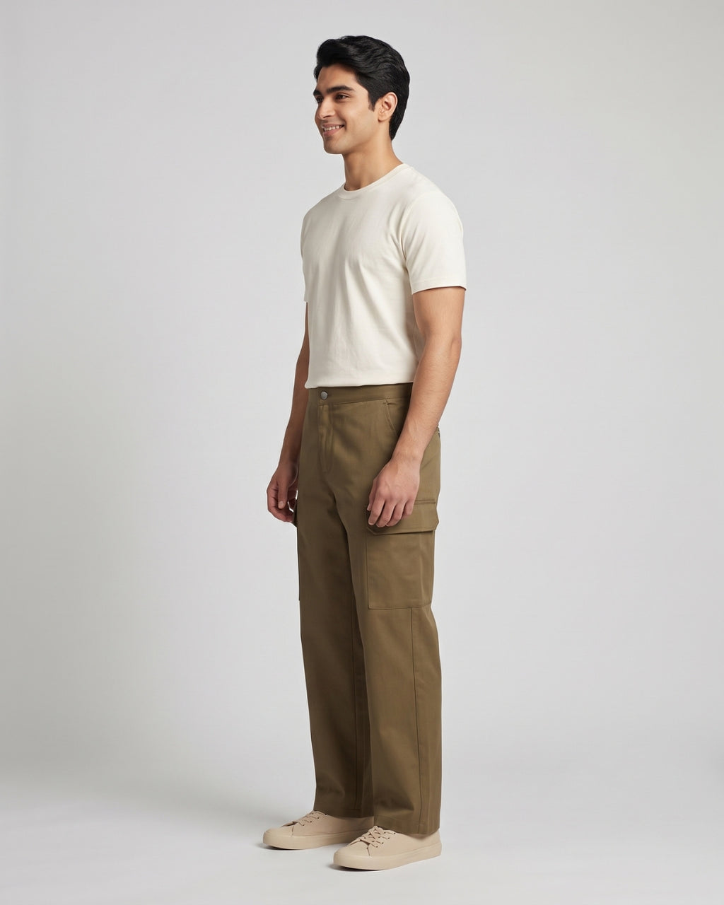 Classic Olive Cargo Trousers