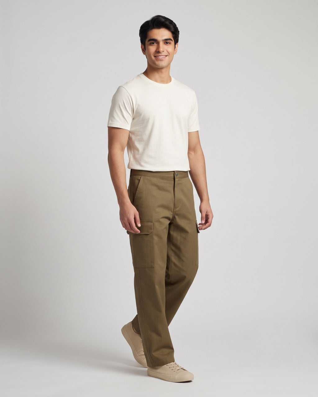 Classic Olive Cargo Trousers