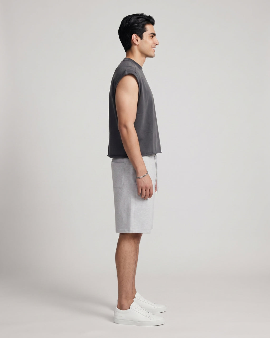 Everyday Grey Athletic Drawstring Shorts