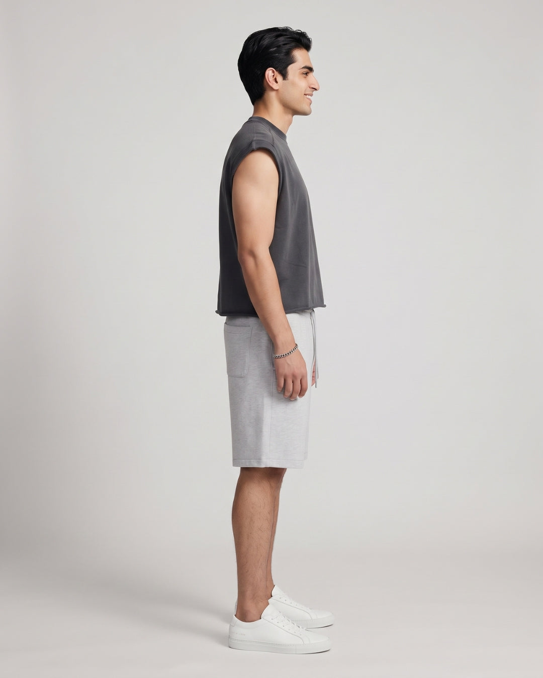 Everyday Grey Athletic Drawstring Shorts