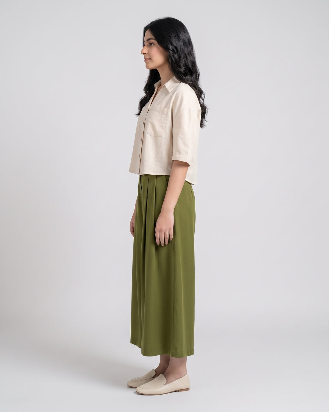 Classic Cream and Olive Teen Set