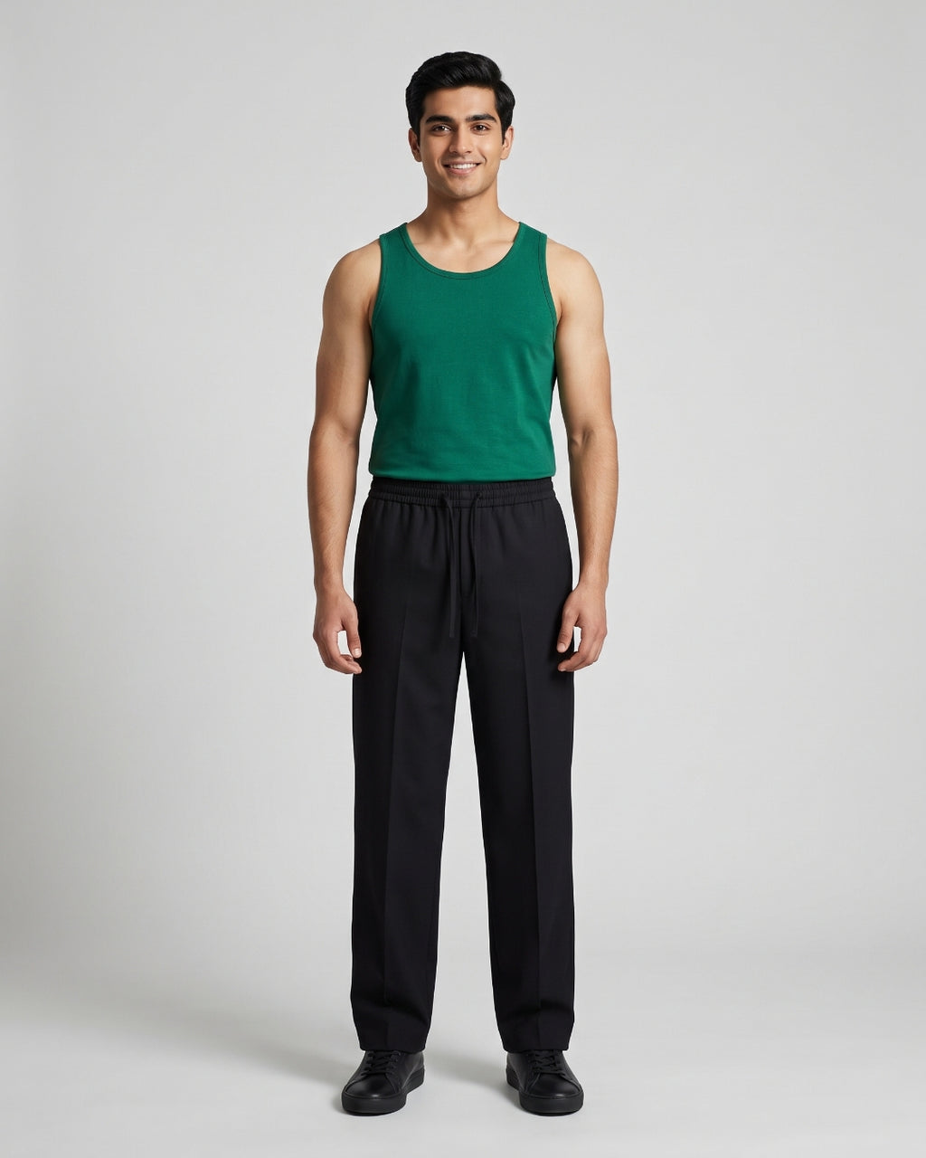 Relaxed Fit Black Lounge Pants