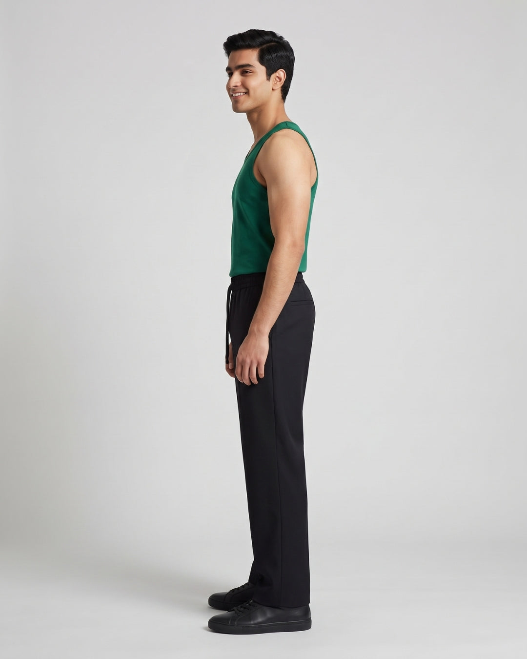 Relaxed Fit Black Lounge Pants