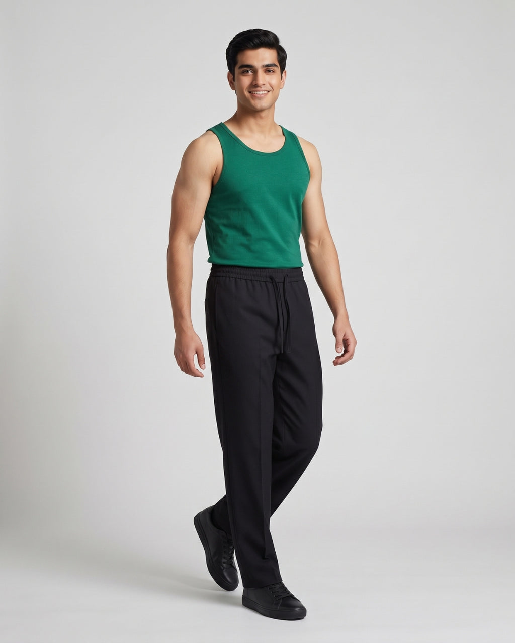 Relaxed Fit Black Lounge Pants