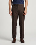 Essential Straight-Leg Brown Pants