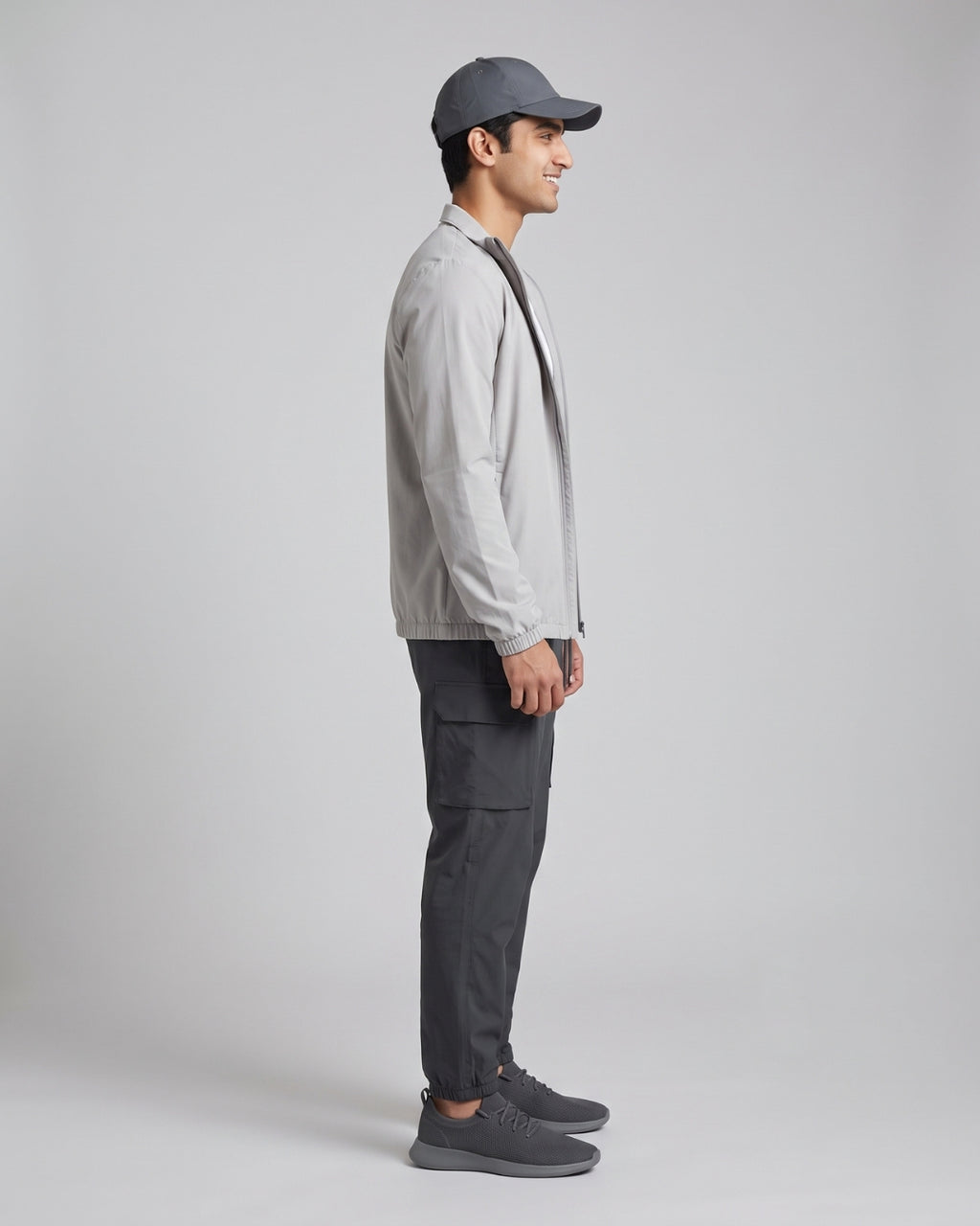 Relaxed Fit Charcoal Utility Pants
