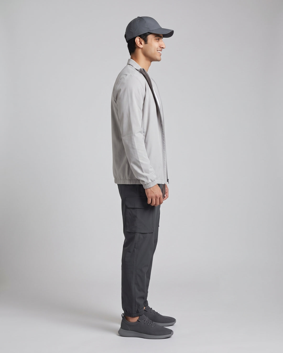 Relaxed Fit Charcoal Utility Pants