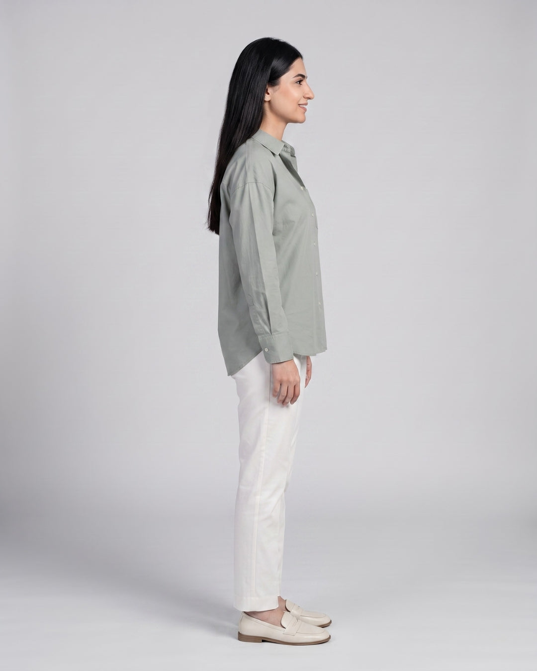 Everyday Classic Point Collar Blouse