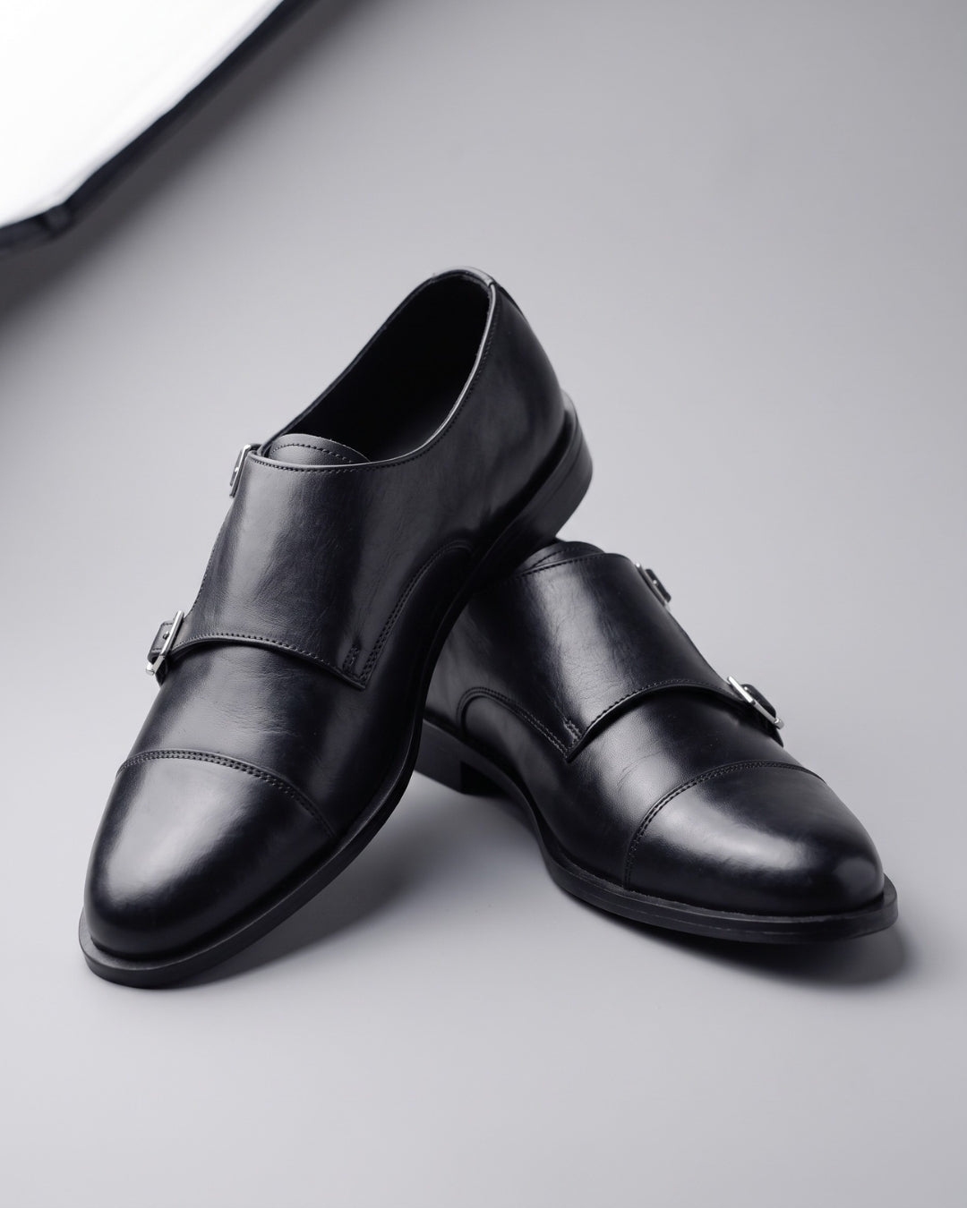 Classic Black Leather Monk Strap