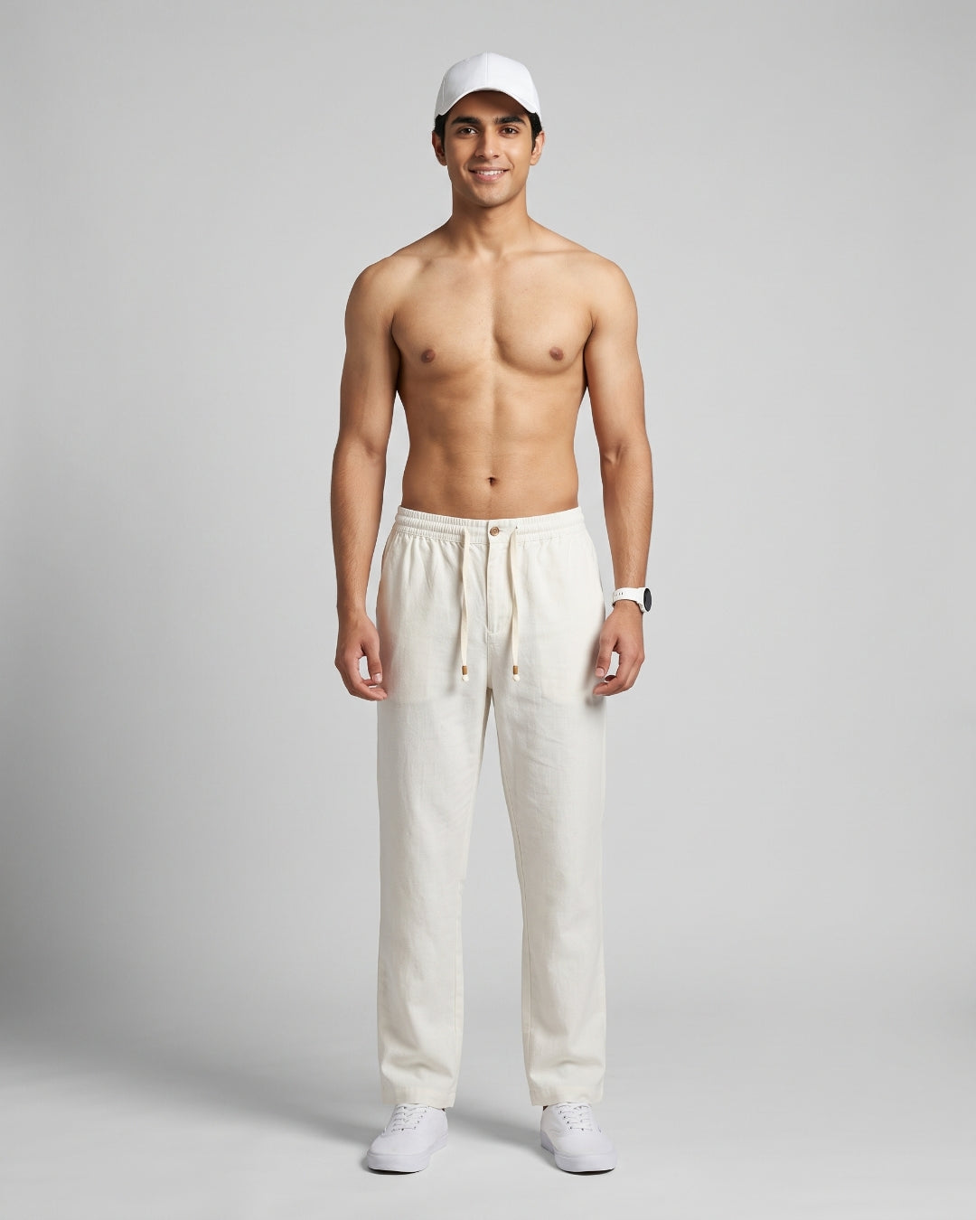 Everyday Casual Off-White Trousers