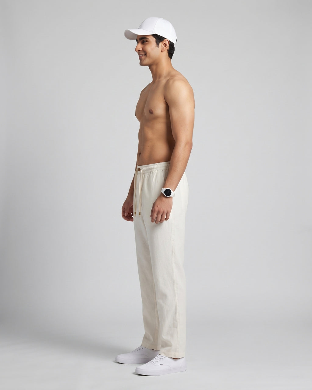 Everyday Casual Off-White Trousers