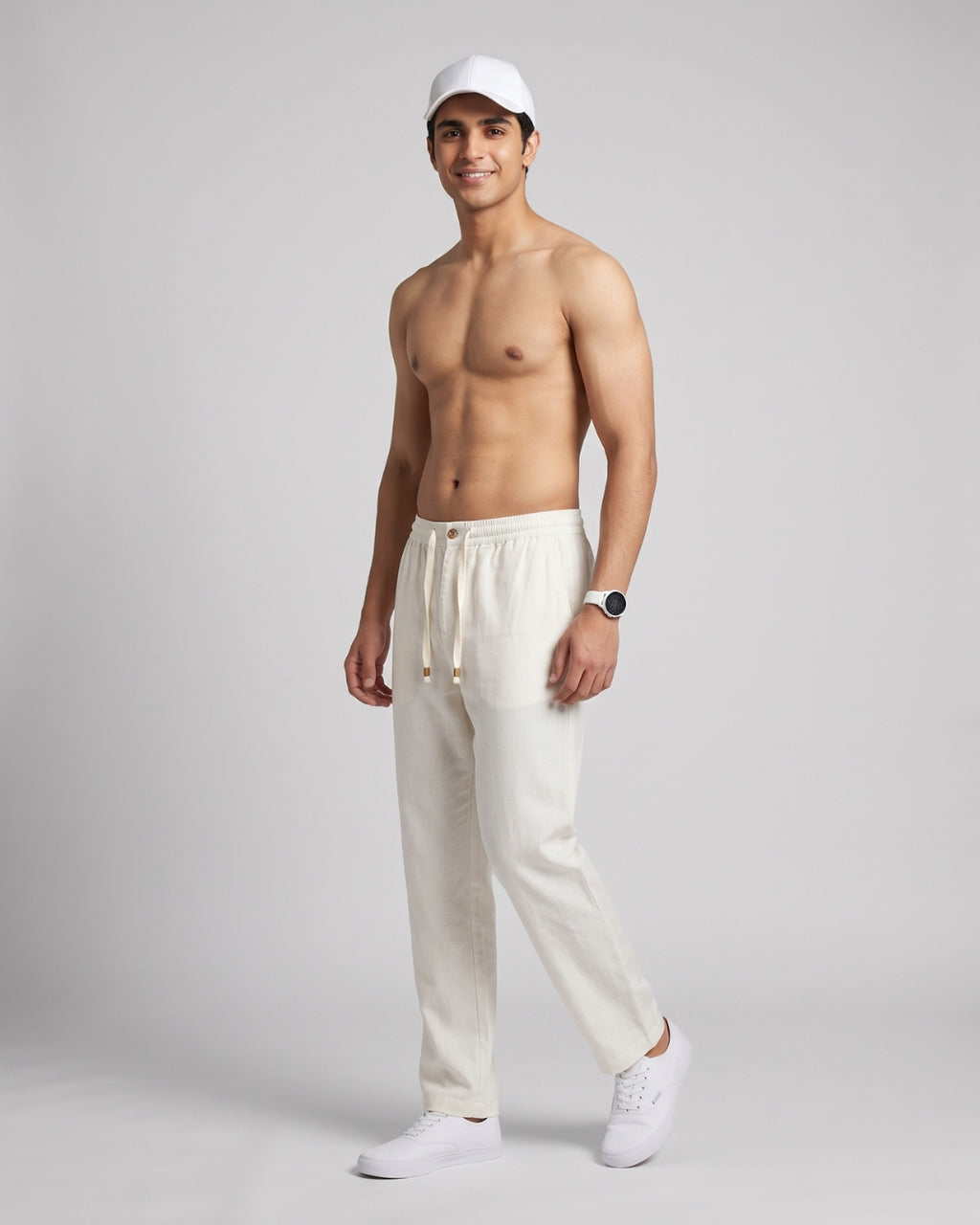 Everyday Casual Off-White Trousers