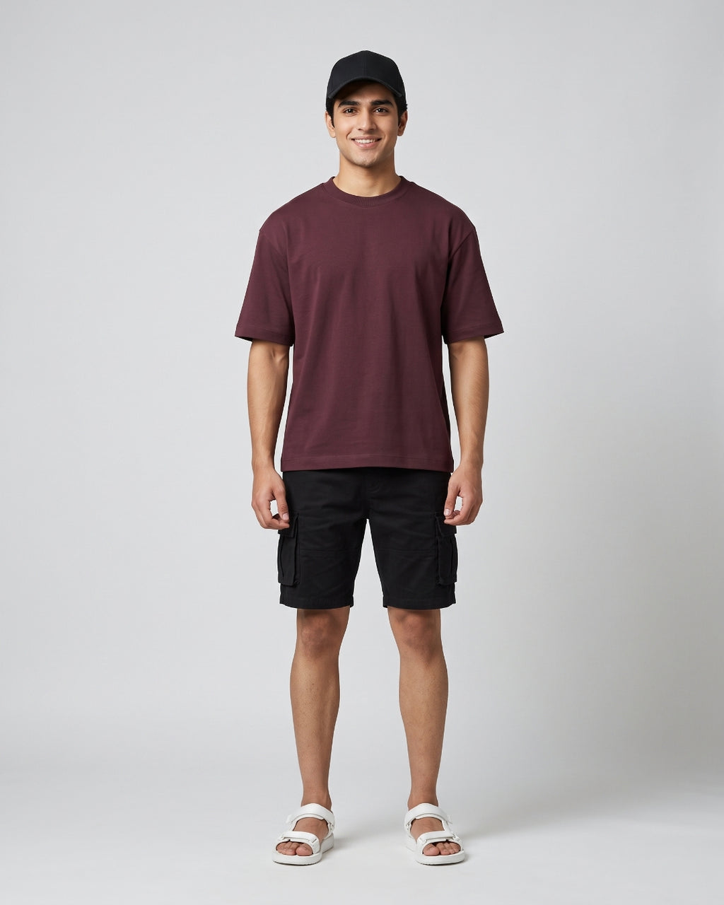 Everyday Casual Maroon T-Shirt