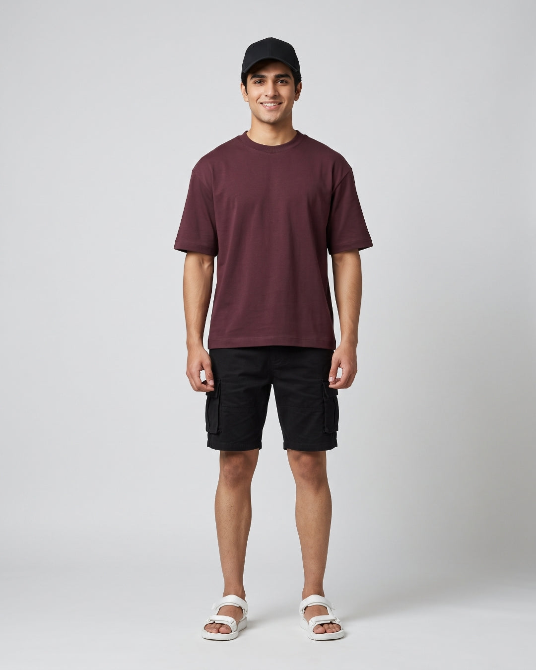 Everyday Casual Maroon T-Shirt