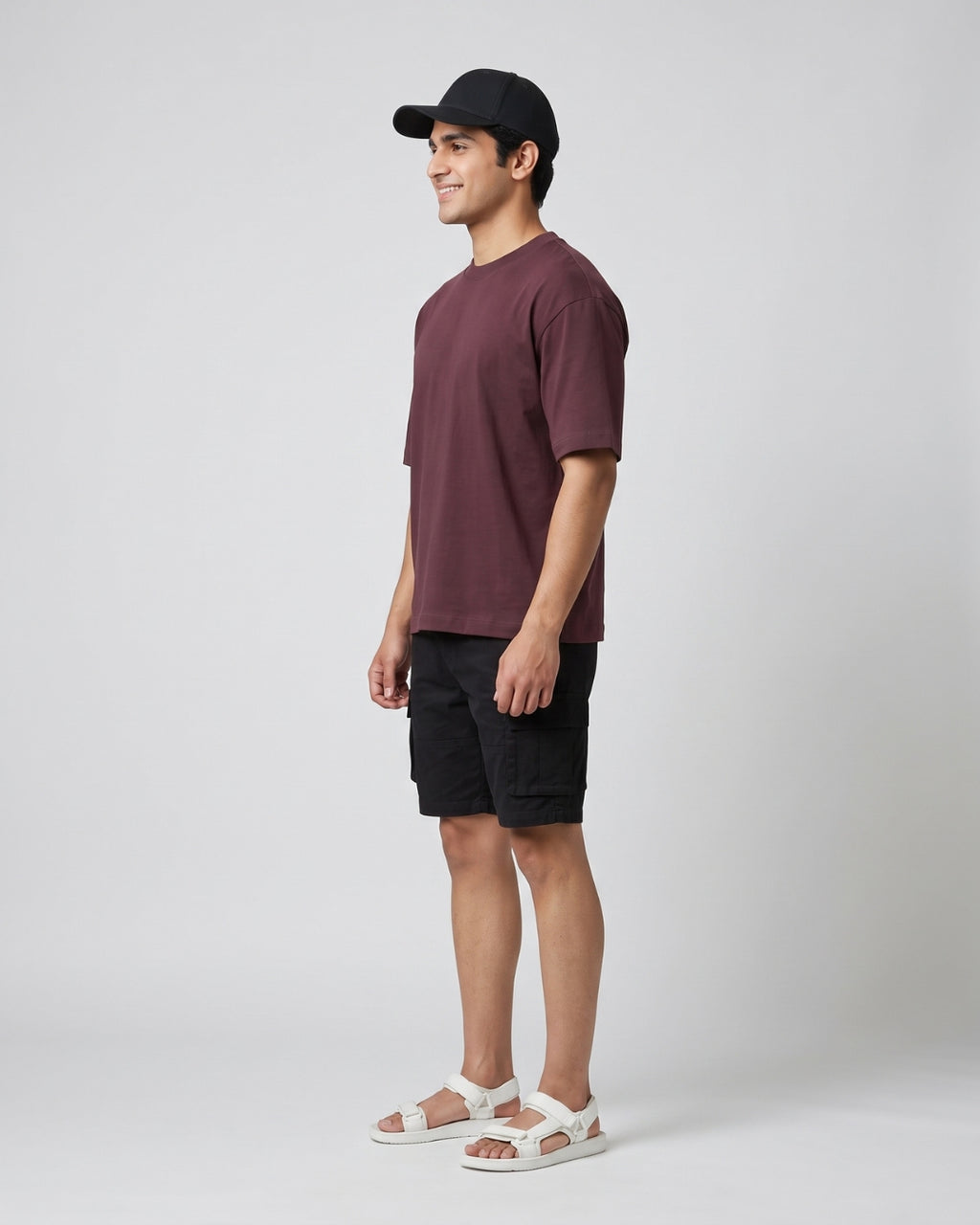 Everyday Casual Maroon T-Shirt