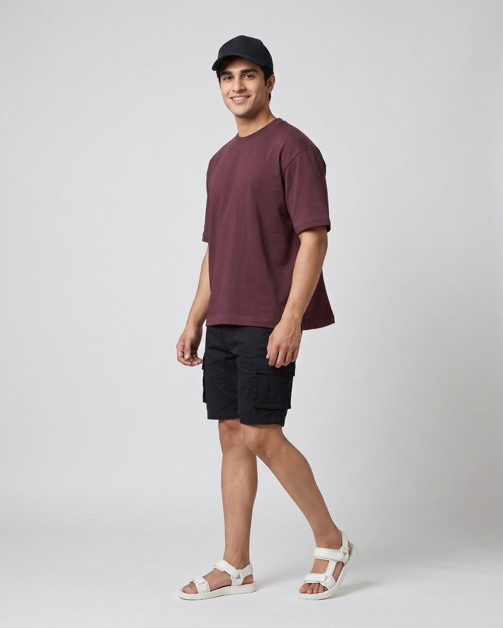 Everyday Casual Maroon T-Shirt