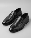 Polished Black Brogue Loafer