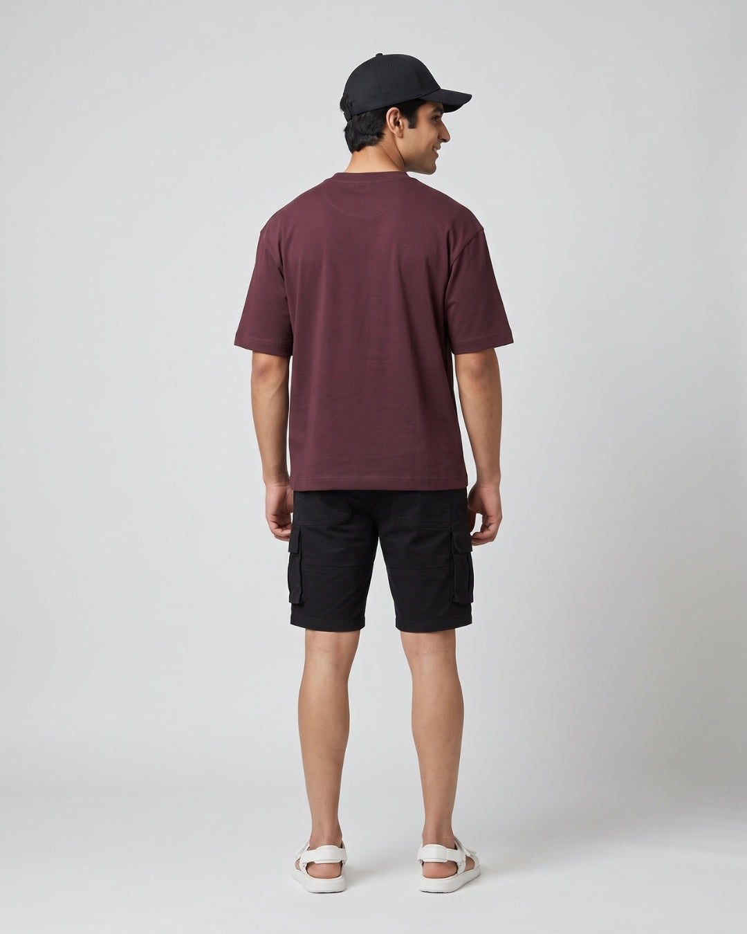 Everyday Casual Maroon T-Shirt