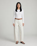 White High-Rise Denim Jeans