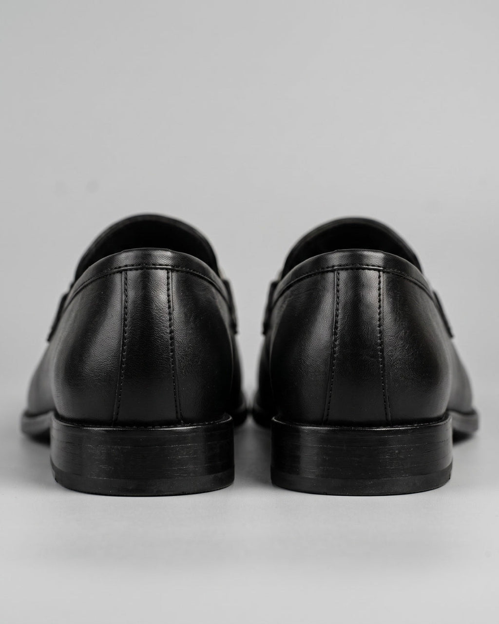 Black Leather Horsebit Loafer