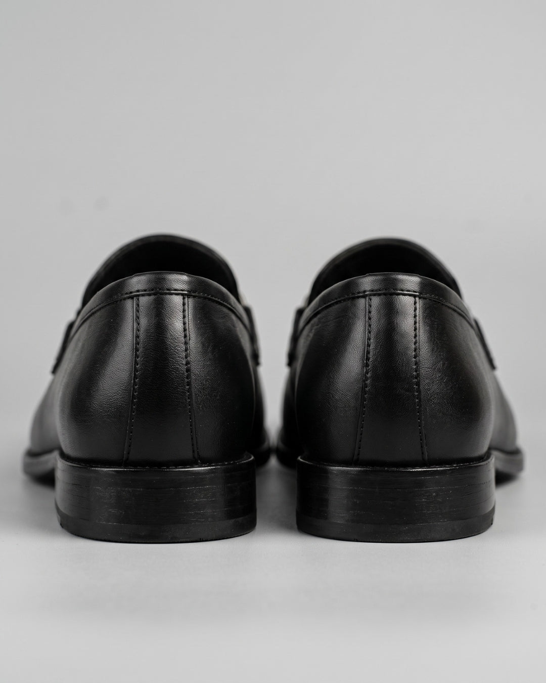 Black Leather Horsebit Loafer