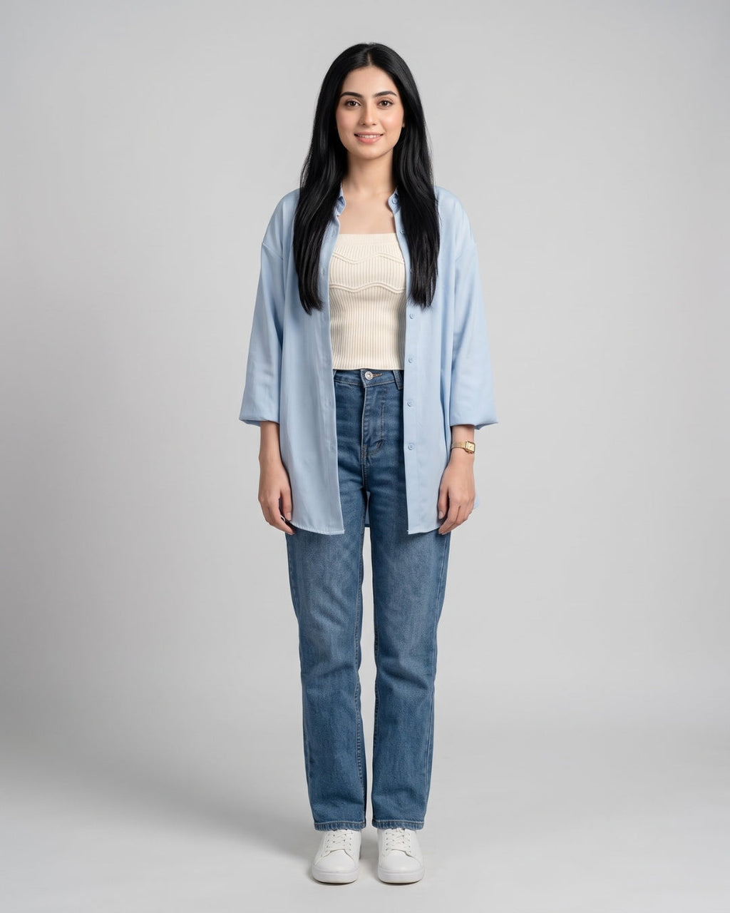 Relaxed Fit Button-Down Overshirt