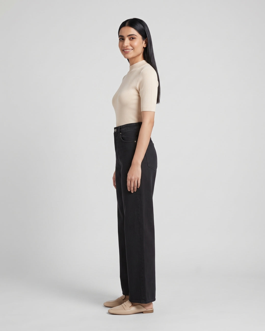 Classic High-Rise Black Jeans